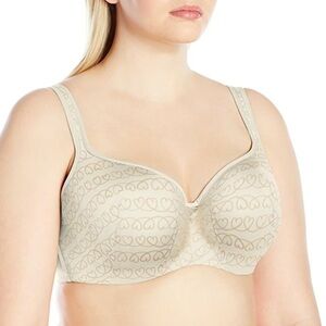 Olga Women's Flirty Balconette Underwire Contour Bra SZ 38DD in Cream GA4711A
